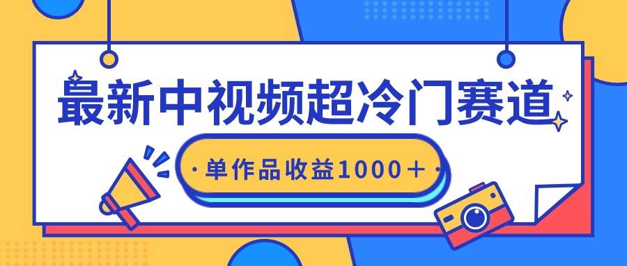 最新中视频超冷门赛道，轻松过原创，单条视频收益1000＋-zsff