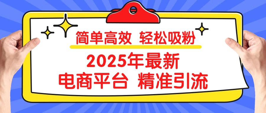 2025年最新电商平台精准引流 简单高效 轻松吸粉-zsff