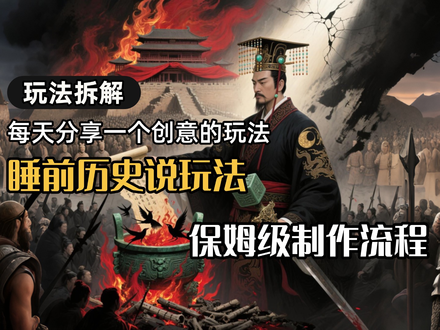 13条作品涨粉24.5万，全流程拆解睡前历史说，保姆级教程-zsff