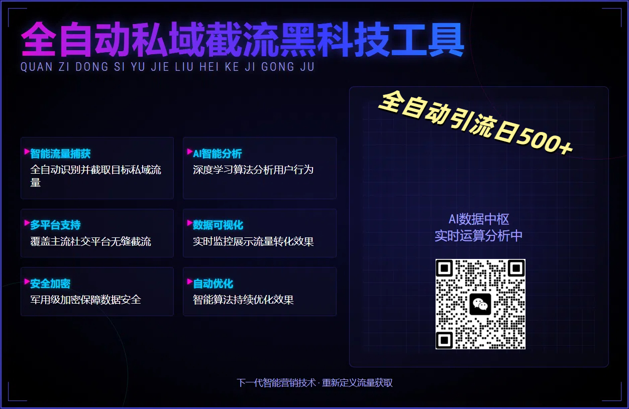全自动私域截流黑科技工具——全自动引流日500+-zsff