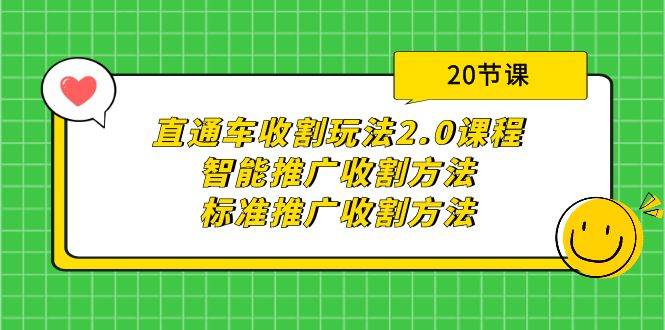 直通车收割玩法2.0课程：智能推广收割方法+标准推广收割方法（20节课）-zsff