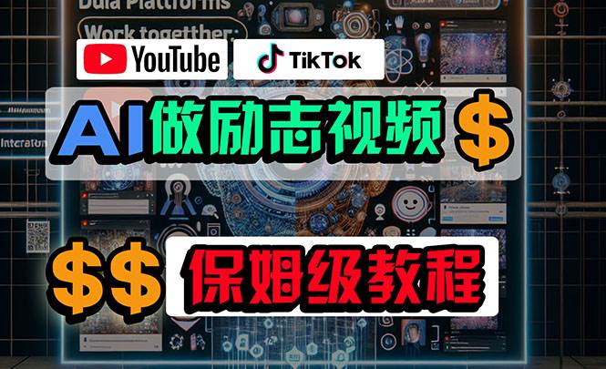利用AI制作励志视频，在YouTube和TikTok赚钱，小白可做（附工具）-zsff