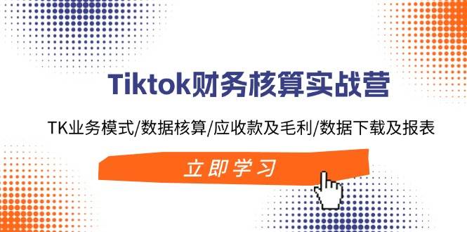 Tiktok财务核算实战营：TK业务模式/数据核算/应收款及毛利/数据下载及报表-zsff