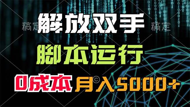 解放双手，脚本运行，0成本月入5000+-zsff
