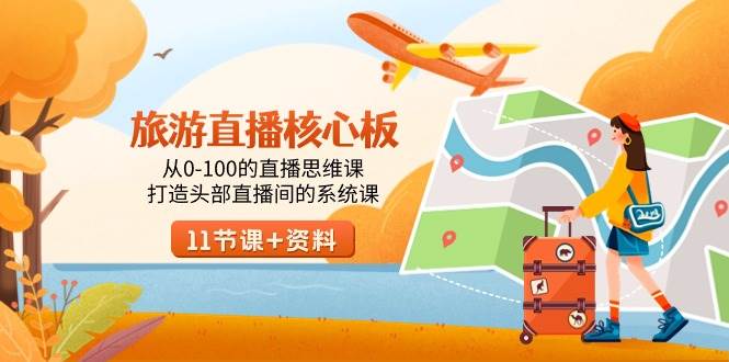 旅游-直播核心板，从0-100的直播思维课，打造头部直播间的系统课-zsff