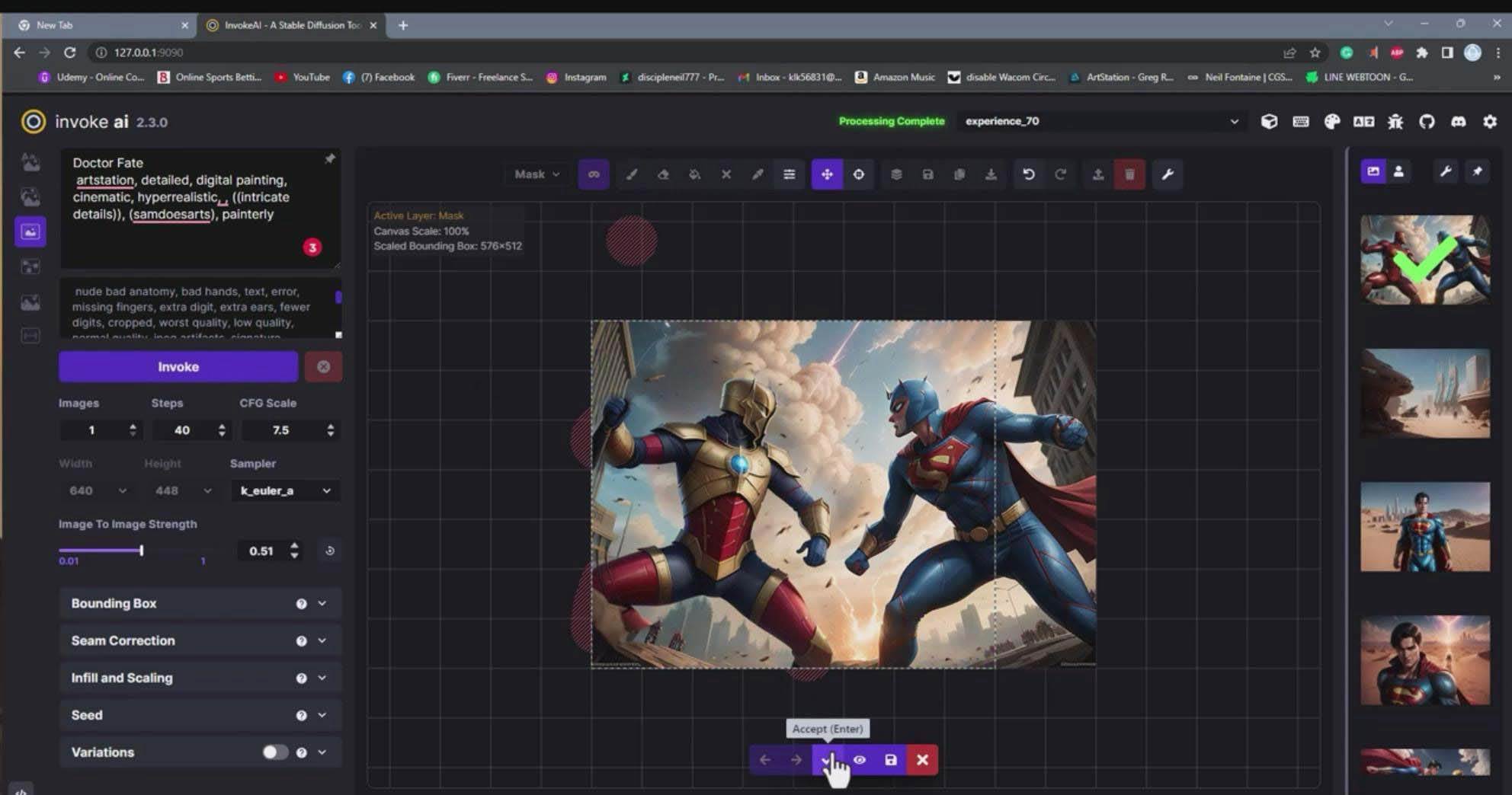 Invoke AI 绘画教程-零基础创作可以销售的完美插图-49节-中英字幕-zsff