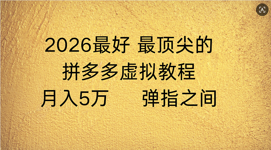 拼多多虚拟店懒人运营法：机器人包办回复发货，月入5W+教程-zsff